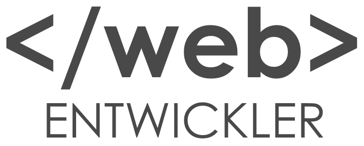 Webentwicklerkurs Logo grau